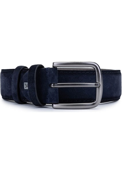 Erkek Hakiki Deri Lacivert Süet Spor Kemer 171 2003 Erk Kmr Y25 Lacı Suet