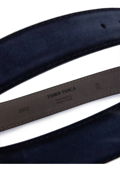 Erkek Hakiki Deri Lacivert Süet Spor Kemer 171 2003 Erk Kmr Y25 Lacı Suet fırsatları