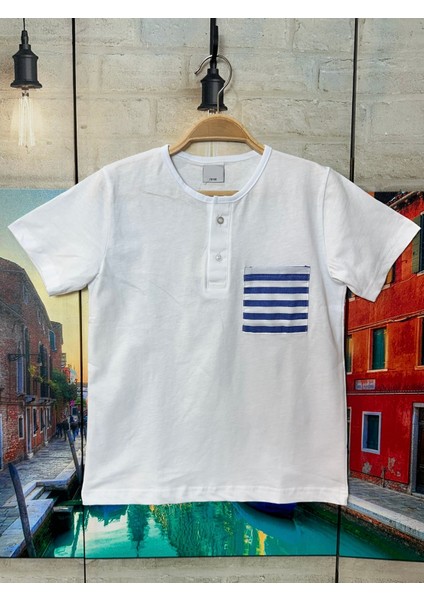 Erkek Çocuk Çizgili Rahat Kesim T-Shirt - Şort Takım fırsatları