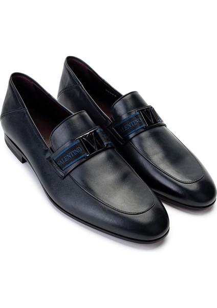 Valentıno Erkek Hakiki Deri Mavi Loafer Ayakkabı 667 20090 Erk Ayk Y23 Blue fiyatları