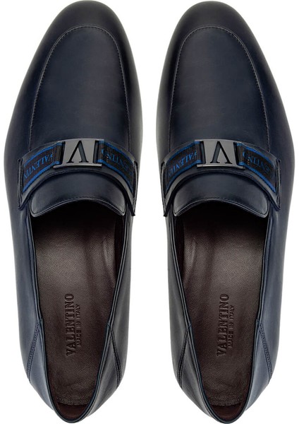 Valentıno Erkek Hakiki Deri Mavi Loafer Ayakkabı 667 20090 Erk Ayk Y23 Blue indirimleri