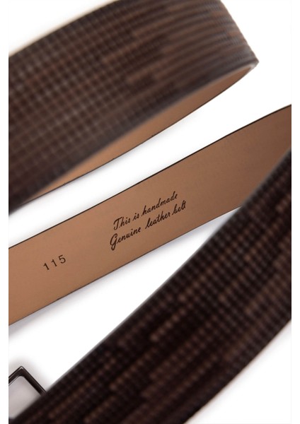 Erkek Hakiki Deri Kahverengi Kemer 184 5418 Erk Kmr Y25 Kahve Karelı modelleri