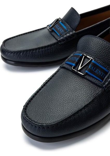 Valentıno Erkek Hakiki Deri Mavi Loafer Ayakkabı 667 2088 Erk Ayk Y23 Dark Blue fırsatları