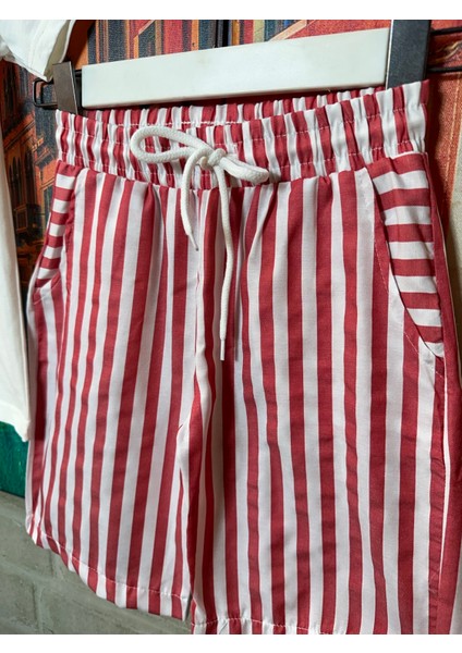 Erkek Çocuk Çizgili Rahat Kesim T-Shirt - Şort Takım indirimleri