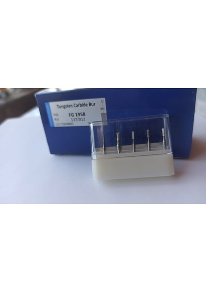 Fg 1958 Serisi FG1958 Tungsten Karbür Freze Dental Fg #1958 Metal Kesici Karbür Freze 5 Adet/1 Kutu Matkap Yüksek Hızlı Stomatoloji Departmanı Diş Lab Taşlama Aracı modelleri