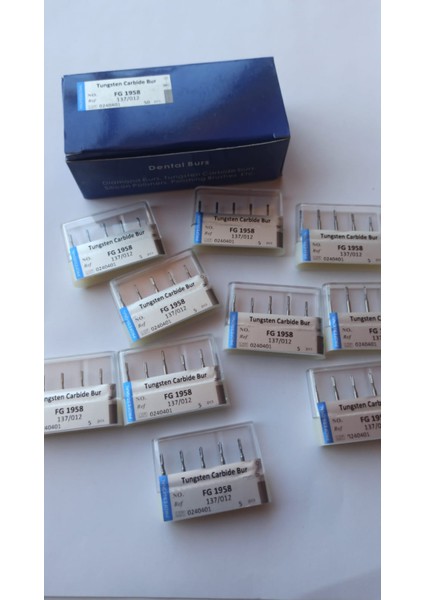 Fg 1958 Serisi FG1958 Tungsten Karbür Freze Dental Fg #1958 Metal Kesici Karbür Freze 5 Adet/1 Kutu Matkap Yüksek Hızlı Stomatoloji Departmanı Diş Lab Taşlama Aracı indirimleri
