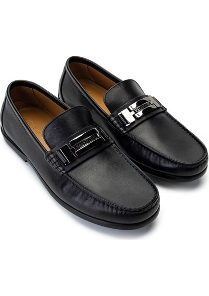 Valentıno Erkek Hakiki Deri Siyah Loafer Ayakkabı 667 2084 Erk Ayk Y23 Black fiyatları