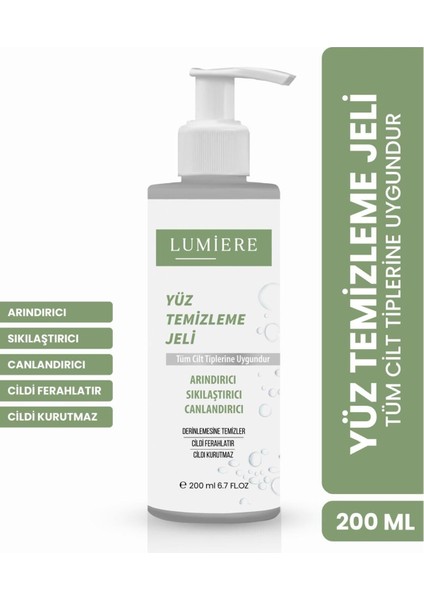 Dengeleyici Tüm Cilt Tiplerine Uygun Yüz Yıkama Jeli 200 ml