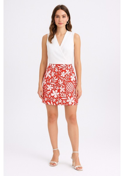 Lupinn Moda Kadın Yüksek Bel Çiçek Desenli Etek Görünümlü Şort – Şık ve Konforlu Yaz Kombinleri Için