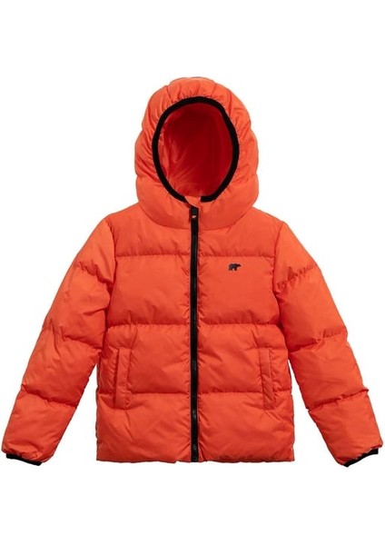 Cedric Turuncu Çocuk Puffer Mont
