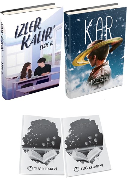 Kar Ciltli ve Izler Kalır 2 Ciltli Sude B. 2li Set + Hediyeli