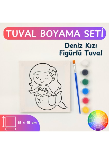 Çocuk Tuval Seti – 3-6 Yaş Için Hazır Çizimli Kanvas, Akrilik Boya ve Fırça Hediyeli modelleri