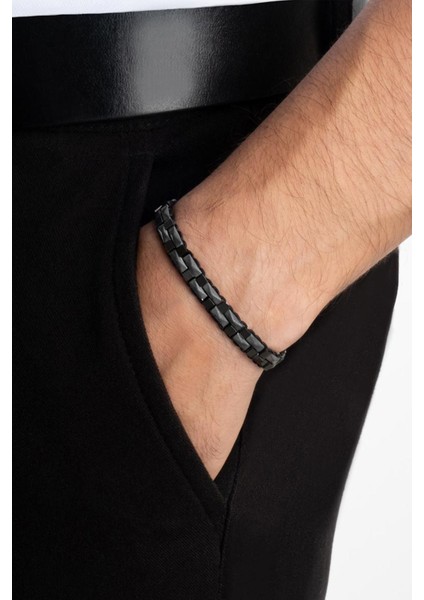 Hematit Taşlı Çelik Erkek Bileklik fiyatları