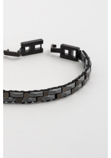 Hematit Taşlı Çelik Erkek Bileklik indirimleri