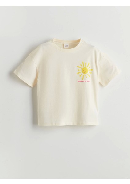 Lcw Kids Ekru Bisiklet Yaka Kız Çocuk Şortlu Pijama Takımı fiyatları