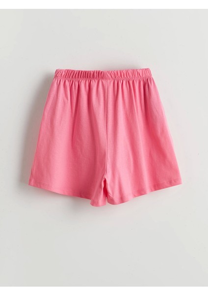 Lcw Kids Ekru Bisiklet Yaka Kız Çocuk Şortlu Pijama Takımı indirimleri