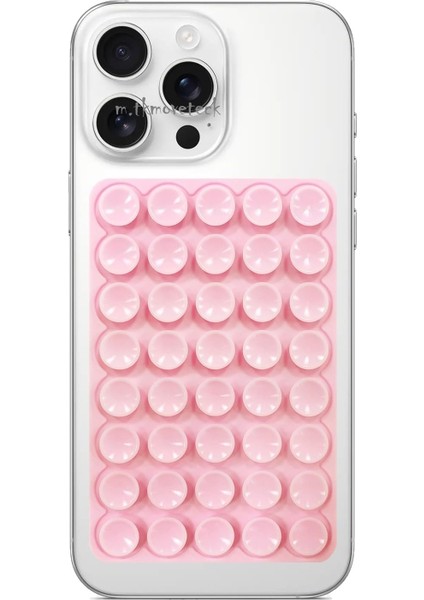 Yüksek Kaliteli Tüm Cihazlar ve Yüzeyler ile Uyumlu Vakumlu Telefon Tutucu Ayna Duvar Cama Yapışan - Apple Samsung Xiaomi Honor Huawei Universal Telefon Tutucu