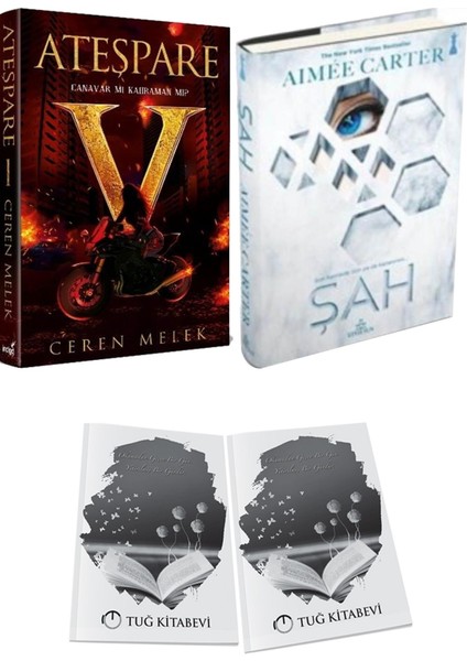 Şah Ciltli ve Ateşpare 1 Canavar Mı Kahraman Mı? Ciltli Ceren Melek 2li Set + Hediyeli