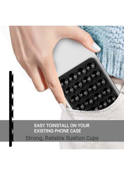 Yüksek Kaliteli Tüm Cihazlar ve Yüzeyler ile Uyumlu Vakumlu Telefon Tutucu Ayna Duvar Cama Yapışan - Apple Samsung Xiaomi Honor Huawei Universal Telefon Tutucu indirimleri