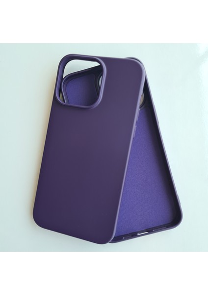 İphone 14 ProMax İle Uyumlu İçi Kadife Esnek Silikon Lansman Kılıf