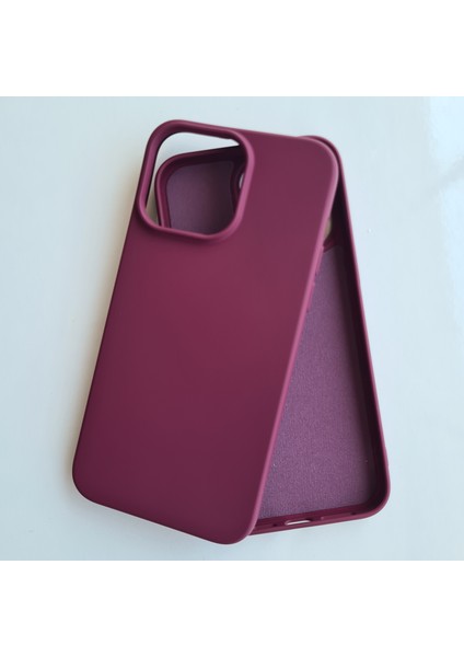 İphone 14 ProMax İle Uyumlu İçi Kadife Esnek Silikon Lansman Kılıf