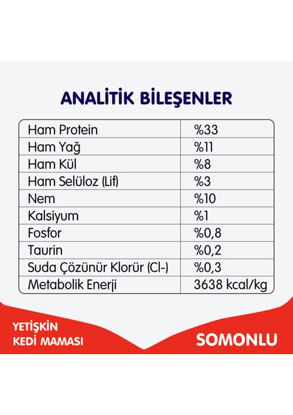 Tahılsız Somonlu Yetişkin Kedi Maması 1,5 kg