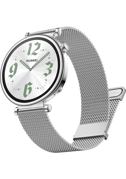 Watch Gt5 Pro 42MM / Gt5 41MM / Gt4 41MM Uyumlu 18MM Yüksek Kalite Manyetik Hasır Paslanmaz Çelik Metal Kordon