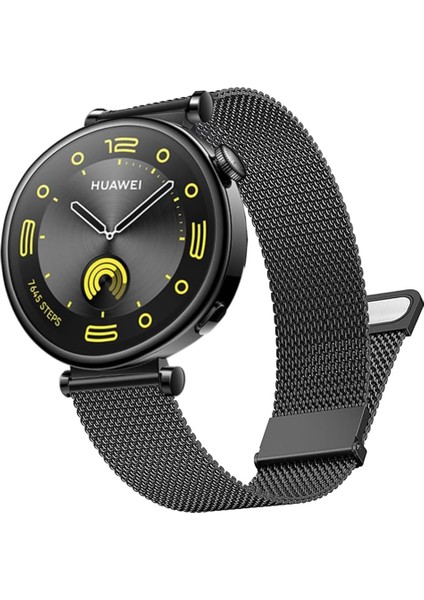 Watch Gt5 Pro 42MM / Gt5 41MM / Gt4 41MM Uyumlu 18MM Yüksek Kalite Manyetik Hasır Paslanmaz Çelik Metal Kordon