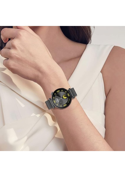 Watch Gt5 Pro 42MM / Gt5 41MM / Gt4 41MM Uyumlu 18MM Yüksek Kalite Manyetik Hasır Paslanmaz Çelik Metal Kordon modelleri