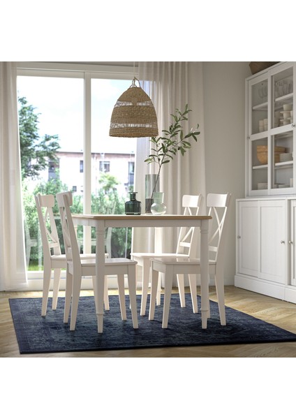 Vonsbäk Halı 170 x 230 cm Koyu Mavi Eskitme Vintage Görünümlü Kolay Temizlenir fiyatları