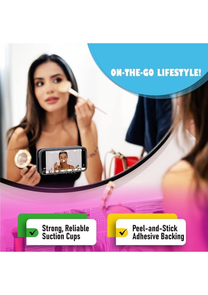 Yüksek Kaliteli Tüm Cihazlar ve Yüzeyler ile Uyumlu Vakumlu Telefon Tutucu Ayna Duvar Cama Yapışan - Apple Samsung Xiaomi Honor Huawei Universal Telefon Tutucu fiyatları