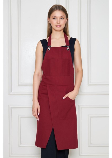 Unisex Sanatçı Önlüğü – Pamuklu, Cepli, Ayarlanabilir Askılı – Bahçıvan, Ressam, Öğretmen Önlüğü