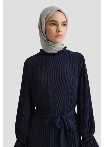 Piliseli Elbise 25YD4235 Lacivert fiyatları