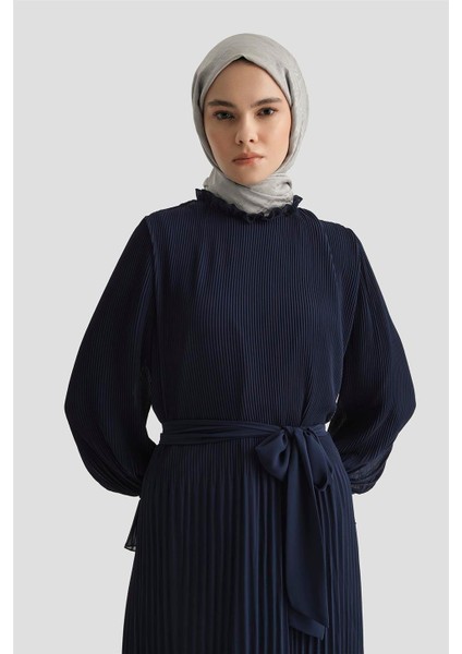 Piliseli Elbise 25YD4235 Lacivert fırsatları
