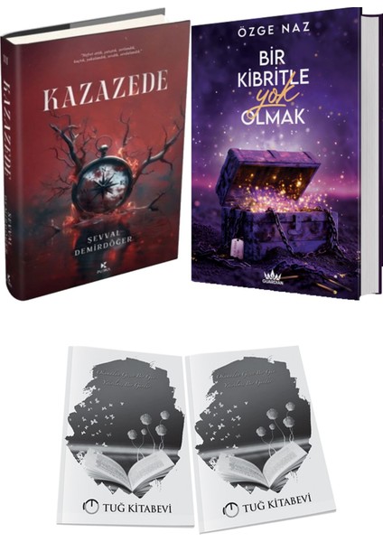 Bir Kibritle Yok Olmak 3 Ciltli ve Kazazede 3 Ciltli Şevval Demirdöğer 2li Set + Hediyeli