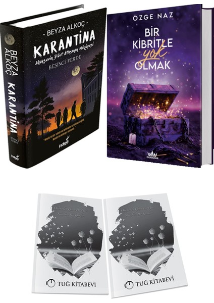 Bir Kibritle Yok Olmak 3 Ciltli ve Karantina 5 Ciltli Beyza Alkoç 2li Set + Hediyeli
