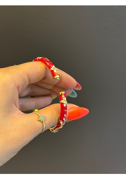 Çelik Mineli Desenli Kadın Kelepçe Bileklik