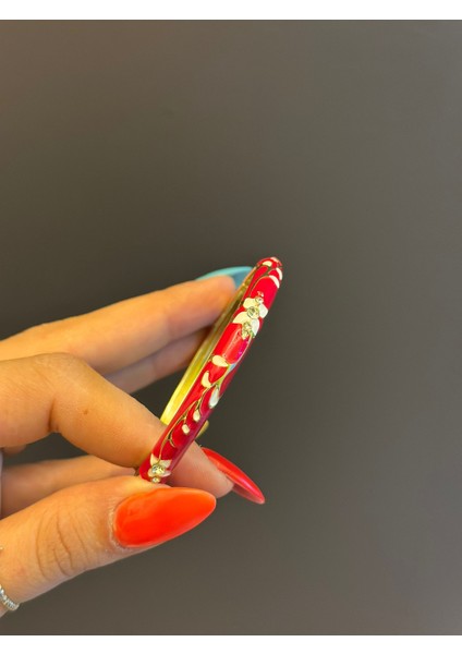 Çelik Mineli Desenli Kadın Kelepçe Bileklik modelleri