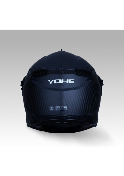 FG601 Kask Karbon Full Face Motosiklet Mat Siyah Çift Vizör UV Bluetooth Yuvalı ECE 22.06 MIPS modelleri
