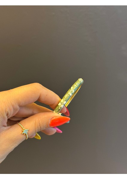 Çelik Mineli Desenli Kadın Kelepçe Bileklik modelleri