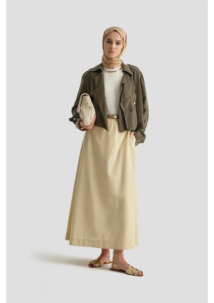 Asimetrik Ceket 25Y5914 Haki