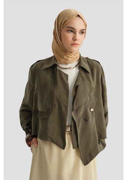 Asimetrik Ceket 25Y5914 Haki fiyatları