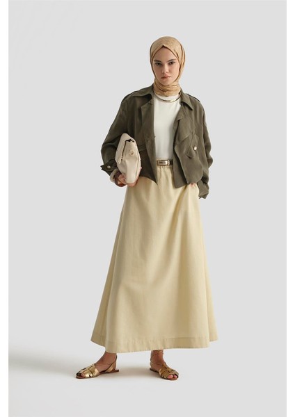 Asimetrik Ceket 25Y5914 Haki modelleri