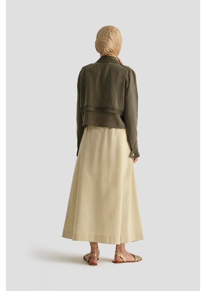 Asimetrik Ceket 25Y5914 Haki indirimleri