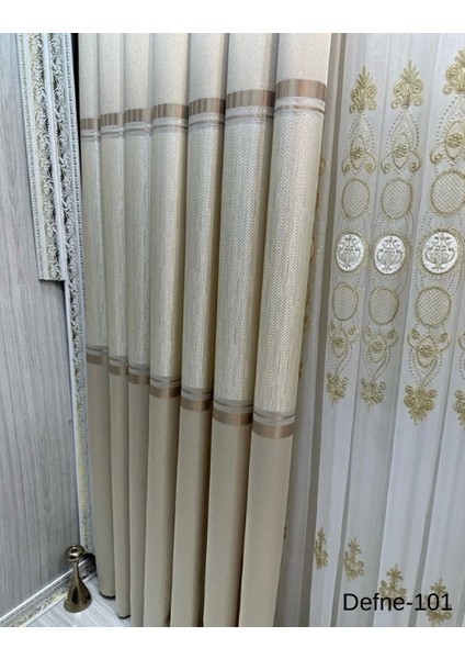 Nivemeshome Defne Vizon FT614166 V-101 1/3 Sık Pileli Fon Perde Apm fiyatları