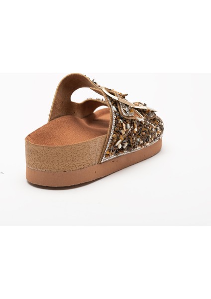 Morena Taş Detaylı Tokalı Terlik fiyatları