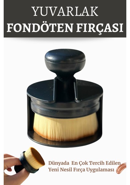 Glow Fondöten Fırçası Profosyonel Çok Amaçlı Fondöten, Pudra ve Kapatıcı İçin Dahil