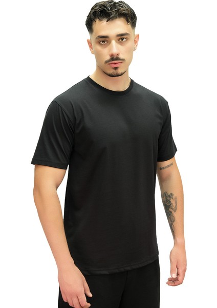 Basic Kısa Kollu T-Shirt Siyah