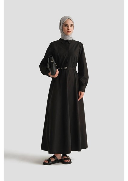Elbise 25YD9178 Siyah