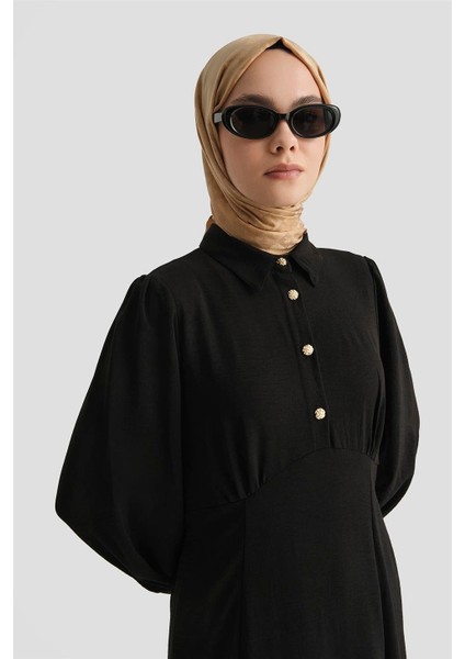 Elbise 25YD9177 Siyah modelleri